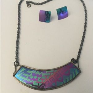 Sterling silver 925 necklace and earrings set